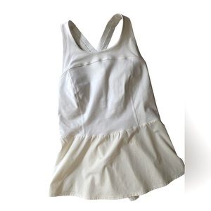 Lululemon white peplum tank | Size 4